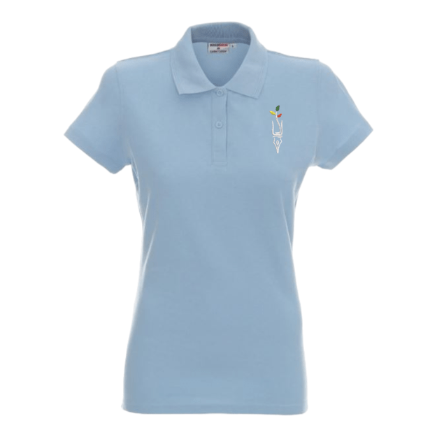 School Polo Shirts with Logo - Curved (5-IVag)