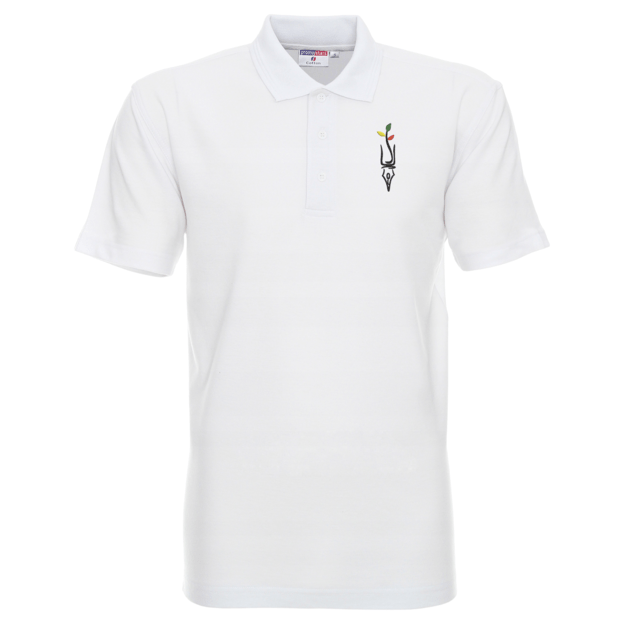 School Polo Shirts with Logo WHITE