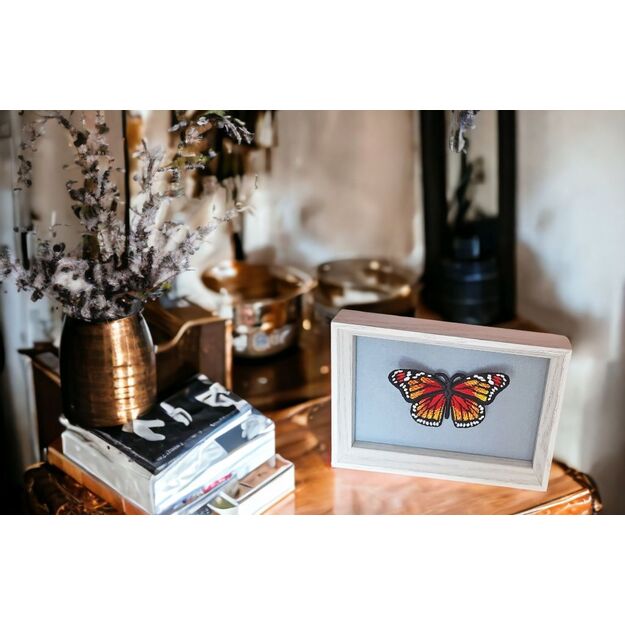 3D Embroidered MONARCH Butterflies 3 pcs