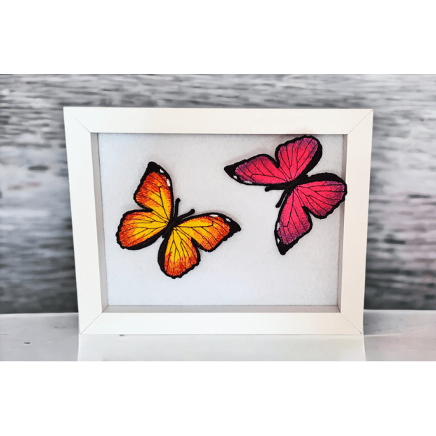 3D Embroidered BUTTERFLIES  5pcs (EMBROIDERED)