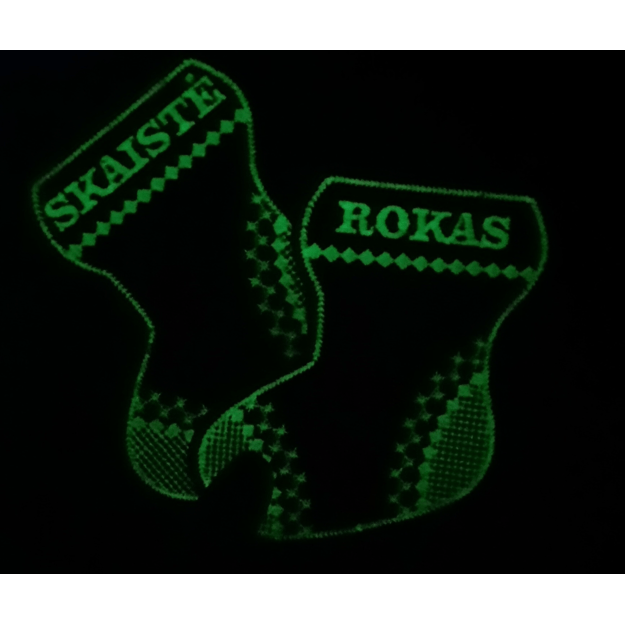 Glowing in the dark Christmas Ornament "SOCK"