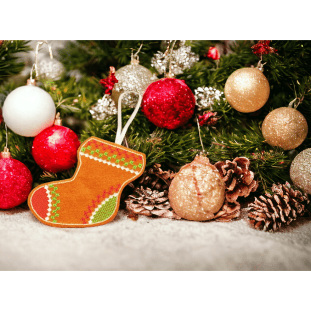 Handmade felt ornaments - gingerbread cookies (8pcs) ALL