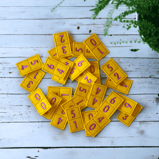 Handmade Felt Domino Game