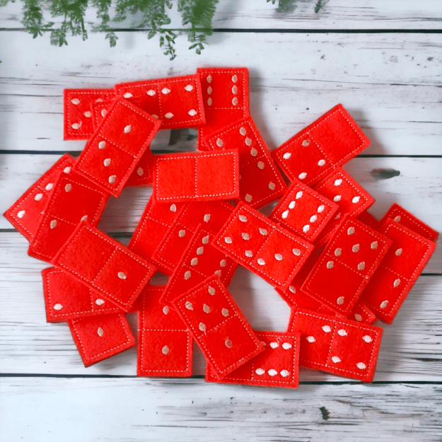 Handmade Felt Domino Game