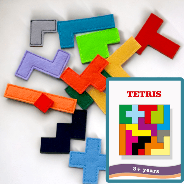 Educational Toy TETRIS/ Felt Puzzle