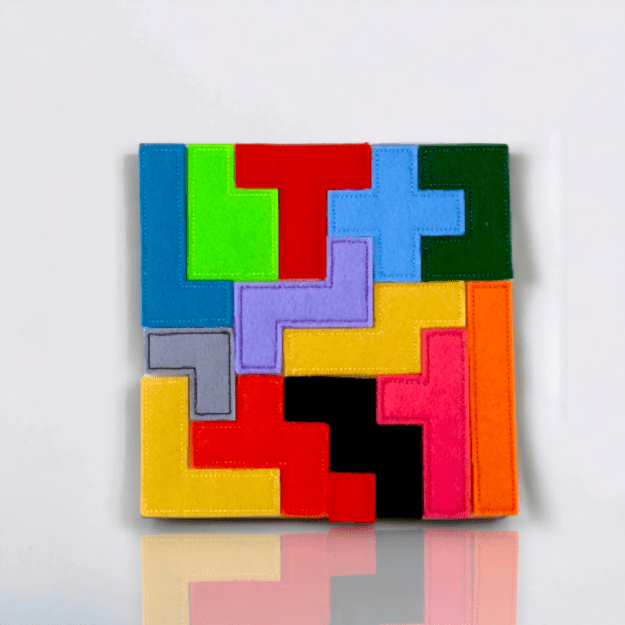 Educational Toy TETRIS/ Felt Puzzle