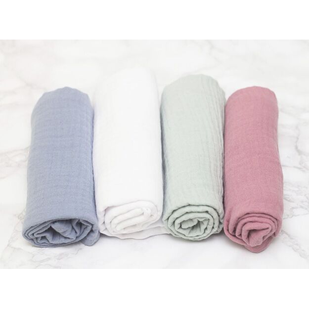 Muslin Gauze napkin Set of 4 (single layer) 