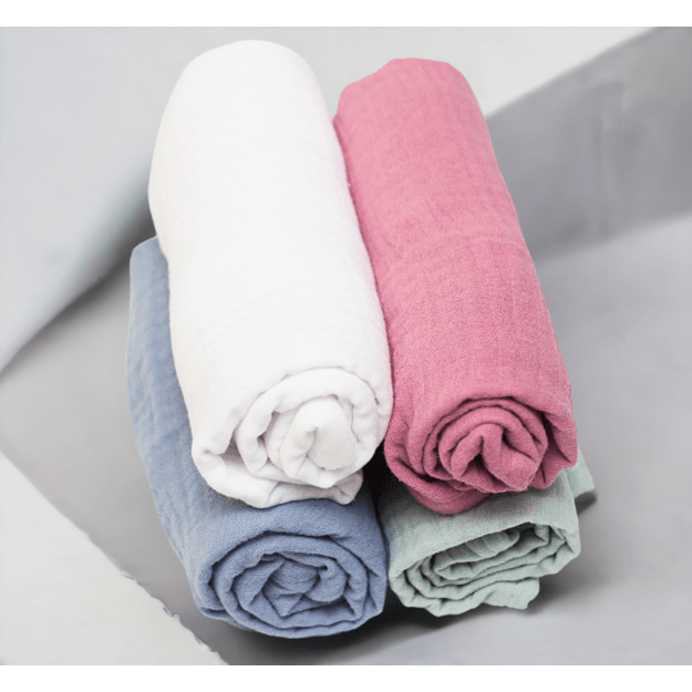 Muslin Gauze napkin Set of 4 (single layer) 