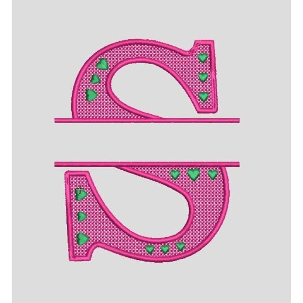 Lace Letter "S"  Embroidery file