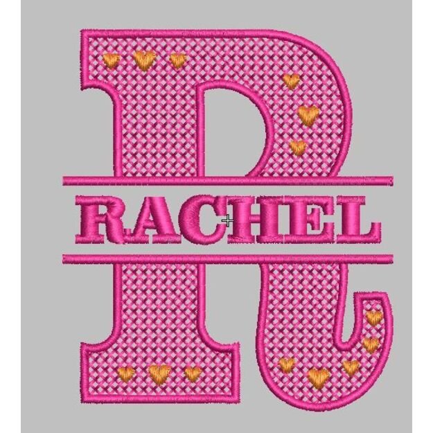 Lace Letter "R"  Embroidery file