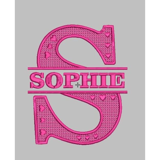 NAME LETTER "S", Lace  - Embroidery file/Digital file, PERSONALIZED