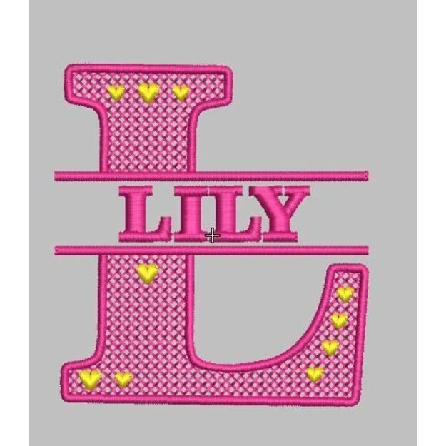 Lace Letter "L"  Embroidery file