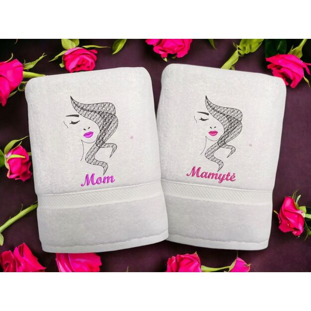 Embroidered Towel for MOM