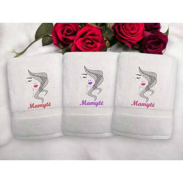 Embroidered Towel for MOM