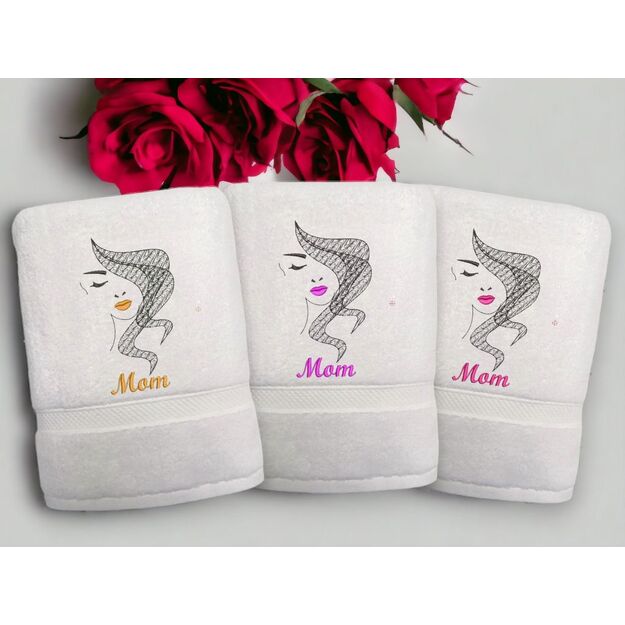 Embroidered Towel for MOM