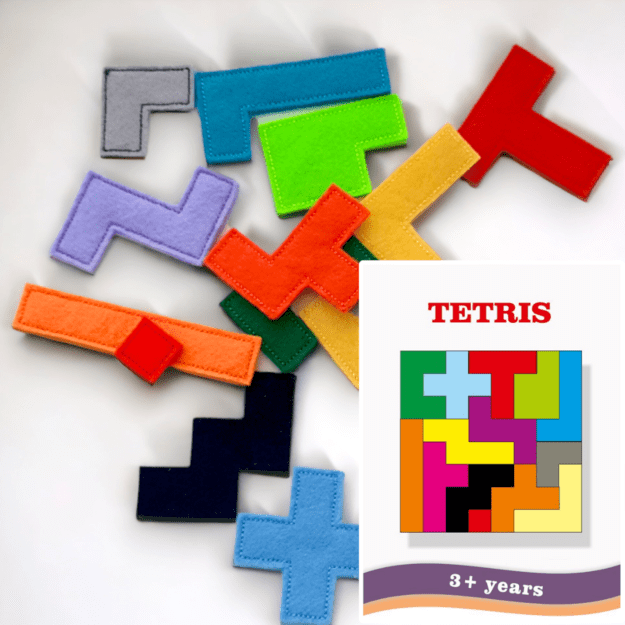 TETRIS Jigsaw Puzzle Game Embroidery file
