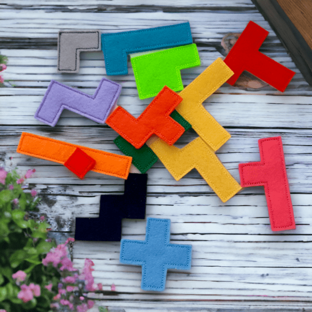 TETRIS Jigsaw Puzzle Game Embroidery file