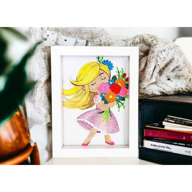 Embroidered Picture GIRL